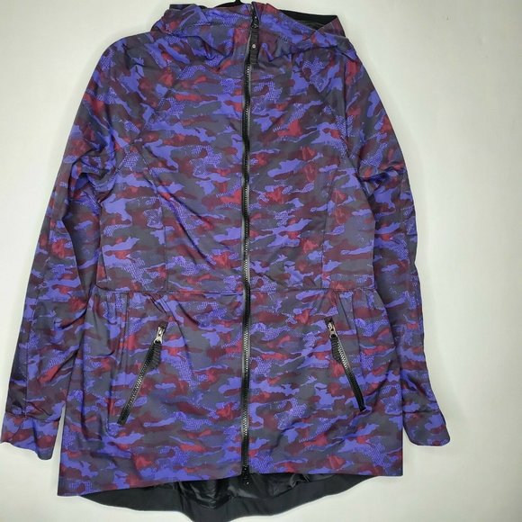 lululemon camo rain jacket